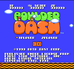 Boulder Dash title screen for NES